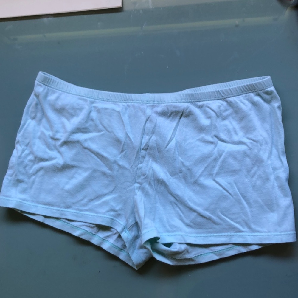 light blue booty shorts